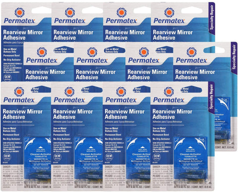 Permatex Professional Strength Rearview Mirror Adhesive (12 Pack)