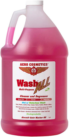 Aero Cosmetics Wash All Degreaser, Wet or Waterless Cleaner Degreaser, Wheel, Tire, Engine Cleaner, Black Streak & Aircraft Exhaust Soot Remover, The Best for Your Car, RV, Boat & Motorcycle