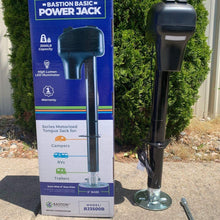 Bastion Super HD Power Tongue Jack | Electric or Manual Operation | A-Frame 3500LB Capacity | 12V | Front LED | For Trailers, Campers, and Boats