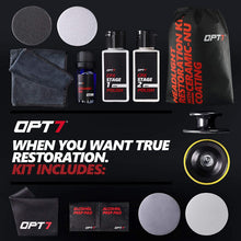 OPT7 Headlight Restoration Kit w/excl Ceramic Nu Coating – Professional Detailers Grade –Lens Polisher Drill Set.