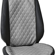 FH Group FH1018 Faux Leather Seat Protectors (Black) ONLY 1 Cover - Universal Fit for Cars, Trucks & SUVs