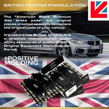 American Black ABD1613C Professional Ceramic Rear Disc Brake Pads Set Compatible With BMW 328i 228i 230i 320i 328d 330e 428i 430i 80 - OE Premium Quality - Perfect fit, Quiet and DUST FREE