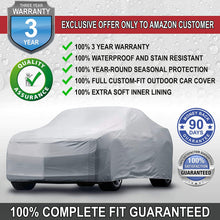 iCarCover {3-Year Full Warranty} All-Weather Waterproof Snow UV Heat Protection Dust Scratch Resistant Windproof Weatherproof Breathable Automobile Indoor Outdoor Auto Car Cover - for Cars Up to 183"