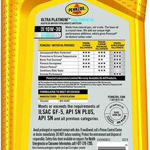 Pennzoil Ultra Platinum Full Synthetic 10W-30 Motor Oil (1-Quart, Case of 6)