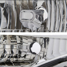 Fits 2007-2014 Ford Expedition SUV Chrome Headlights Replacement Headlamps Left Driver+Right Passenger Pair