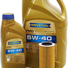 Blau J1A5090-A Motor Oil Change Kit - Compatible with 2006-10 VW Beetle w/ 5 Cylinder 2.5L Engine - 5w40