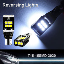 Dantoo 2 x T15 W16W 921 LED Reverse Light Bulbs 15 SMD Extremely Bright 6000K Xenon White Back Up Reverse LED Light Lamp