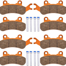 Brake Pads for Can-Am Maverick,Fits 2017 2018 2019 Can-Am Maverick X3 4x4 / X3 4x4 XRS / X3 Max 4x4/ X3 Max 4x4 XRS,2018 2019 Can-Am Maverick X3 4x4 DPS/X3 Max 4x4 DPS, 4set Front & Rear Brakes Pads