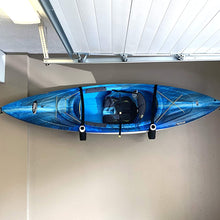Racked Up Sports Premium White Kayak Rack, Easy Set Up Kayak Storage System, Indoor/Outdoor Kayak Wall Mount, 2 racks for garage (1 pair) included