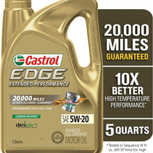 Castrol 03084C Edge 5W-30 Advanced Full Synthetic Motor Oil, 5 Quart
