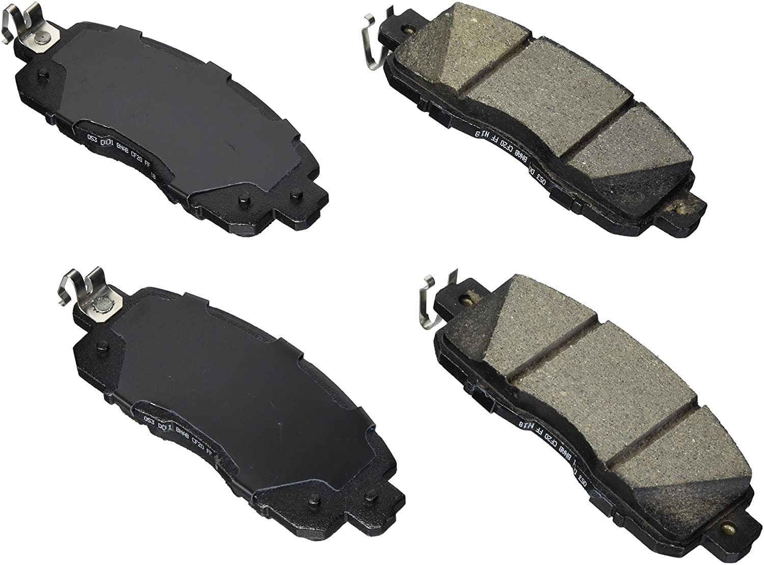 Bosch BE1650 Blue Disc Brake Pad Set for Nissan: 2013-15 Altima, 2011-15 Leaf - FRONT