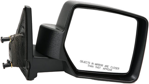 Dorman 955-1617 Passenger Side Manual Door Mirror - Folding for Select Jeep Models, Black