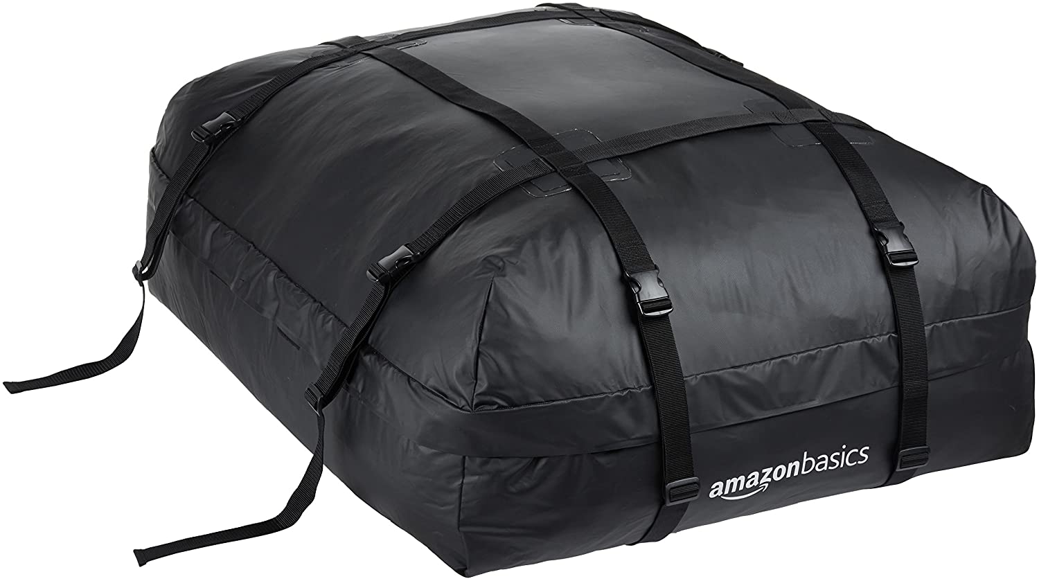 Amazon Basics ZH1705156 Rooftop Cargo Carrier Bag, Black, 15 cu. ft. (Rooftop)