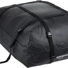 Amazon Basics ZH1705156 Rooftop Cargo Carrier Bag, Black, 15 cu. ft. (Rooftop)