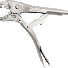 IRWIN VISE-GRIP Original Locking Pliers with Wire Cutter, Curved Jaw, 10-Inch (502L3)