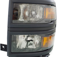 Headlight Assembly Compatible with 2015 Chevrolet Silverado Halogen LS Model CAPA Driver Side