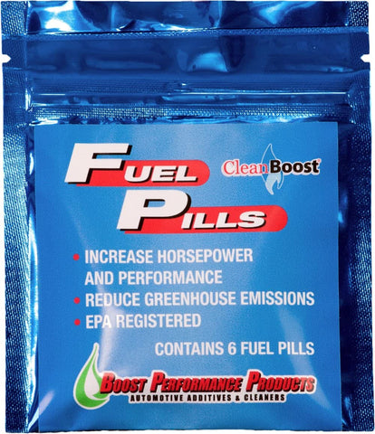 Boost Performance Products CleanBoost Fuel Pills 6 Pack for Gas & Diesel Fuel