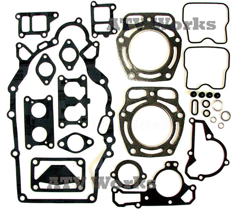 Compatible with John Deere/Kawasaki Engine FD590 / FD590V Complete Engine Gasket Set