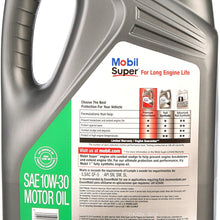 Mobil 120754 Super 10W-30 Premium Motor Oil for Long Engine Life