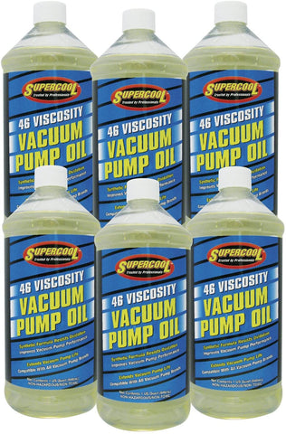 TSI Supercool 33713-6CP 46 Viscosity Synthetic Vacuum Pump Oil, 32 oz, 6 Pack