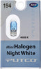 Putco 211194L Mini-Halogen Bulb - Night White - 194 (Pair)