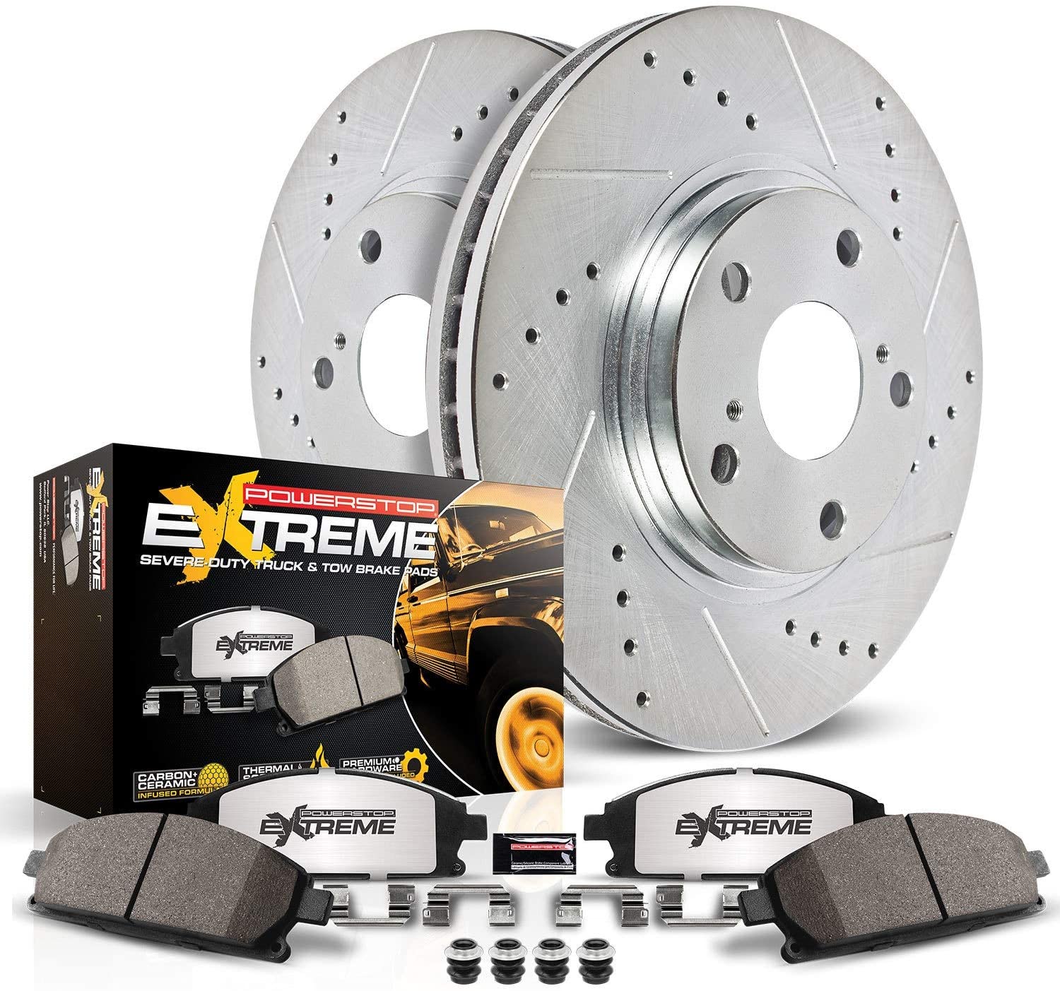 Power Stop K2324-36 Z36 Truck & Tow Front Brake Kit