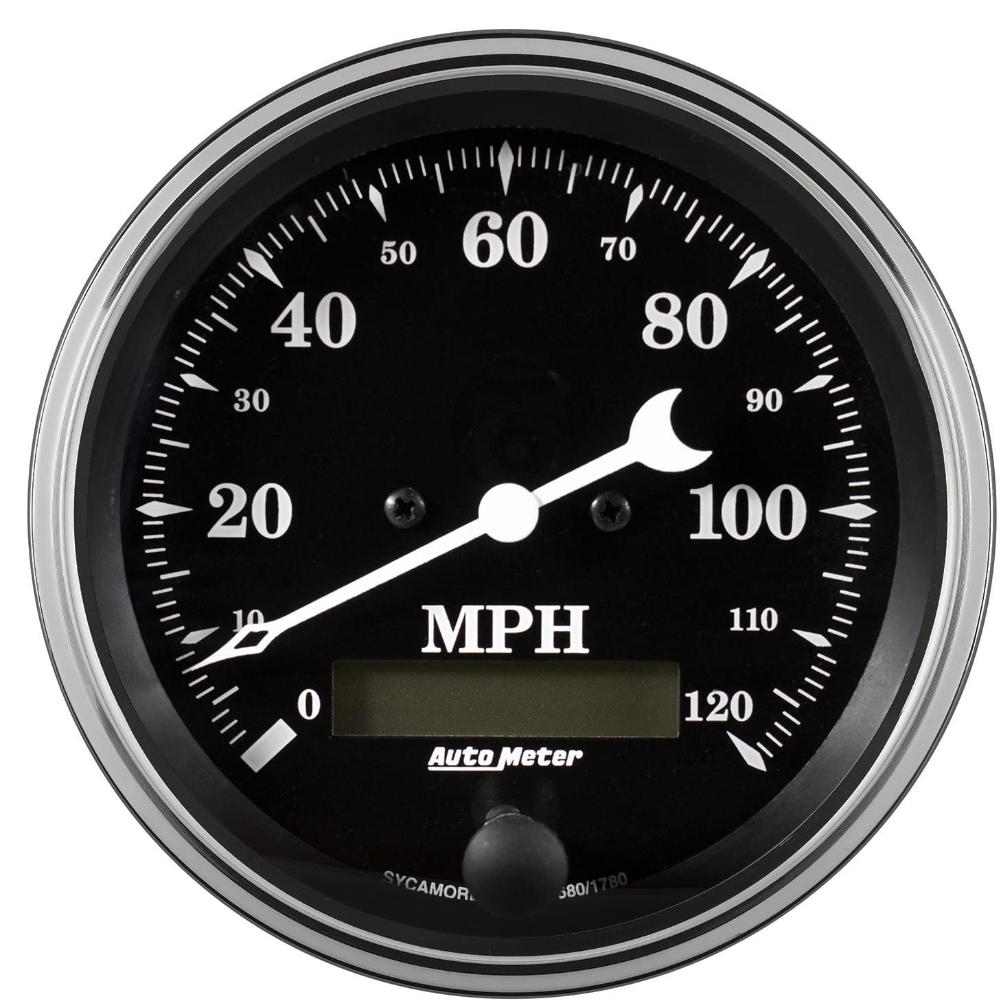 AUTO METER 1780 Gauge Speedometer (Old TYME Black Gauge, Speedo, 3 3/8