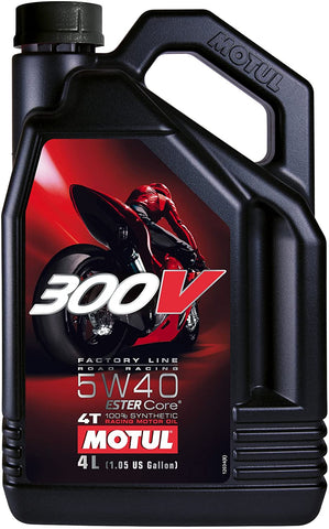 Motul 104115 Racing Oil 300V Synthetic 5W40 4L