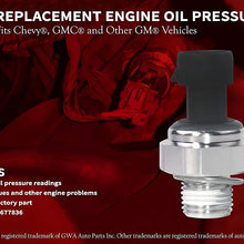 Engine Oil Pressure Sensor Switch - Replaces# 12677836, D1846A, 926040, PS308, 12585328 - Fits Chevy Silverado 1500, Trailblazer, Tahoe, Suburban, Express, GMC Sierra 2500 HD, Grand Prix (Renewed)