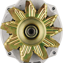 Powermaster 8-46101 Natural Alternator (Upgrade 100A 1V Pulley 1 Wire Motorola Replacement 1" Mating flange)