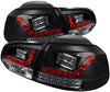 Spyder 5008176 Volkswagen Golf/GTI 10-13 LED Tail Lights - Black (Black)