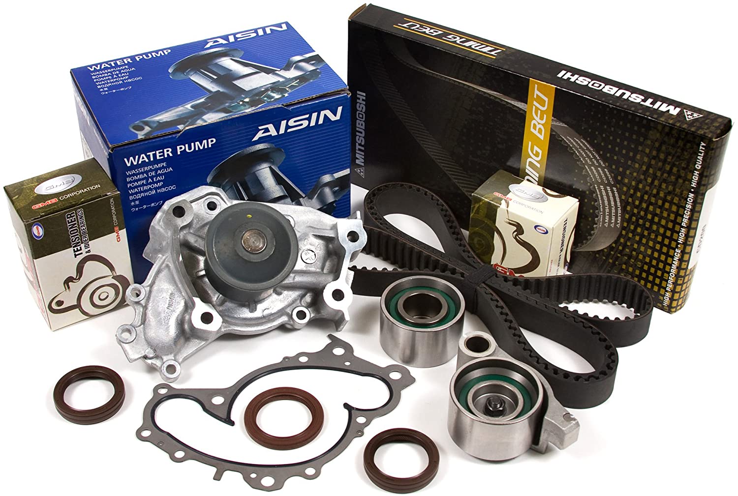 Evergreen TBK257AMWPA Fits Toyota Lexus 3.0 3.3 1MZFE 3MZFE Timing Belt Kit AISIN Water Pump