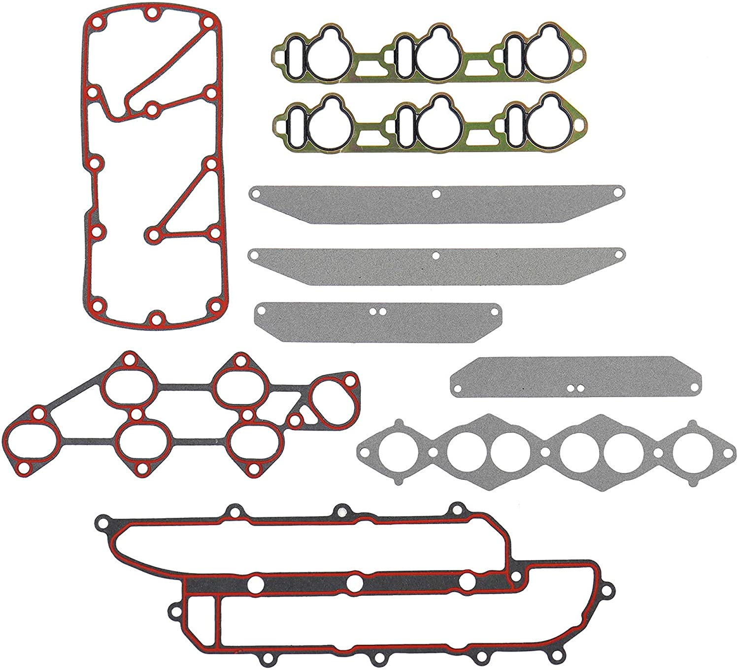 DNJ IG616 Intake Gasket for 1984-1998 / Infiniti, Mercury, Nissan / 200SX, 300ZX, D21, M30, Maxima, Pathfinder, Pickup, Quest, Villager / 3.0L / SOHC / V6 / 12V /VG30, VG30E, VG30I, VG30T / VIN W