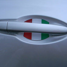 Fiat 500 Italian Flag Car Auto Door Handle Trim Molding Scratch Protector 2 Door Pack