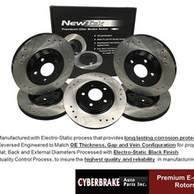 BK1604-4D Rear Premium E-Coat Drilled Rotors and Ultimate Ceramic Brake Pads and Hardware Kit