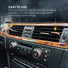 Aroma Chips New Car Smell (25 Pack) Car Air Freshener with 2 Vent Clips Odor Removing, Long Lasting