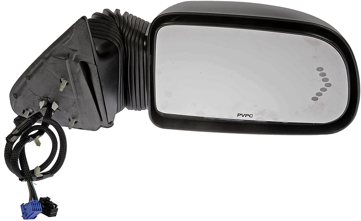 Dorman 955-671 Passenger Side Power Door Mirror - Heated with Signal for Select Chevrolet / GMC Models, Black