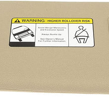 Dorman 74212 Drivers Side Sun Visor Assembly for Select Hyundai Models, Beige