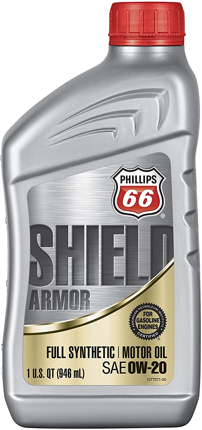 Phillips 66 1076995 Synthetic Oil (Shield Armor Fully 0W20-1 Quart), 32. Fluid_Ounces