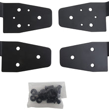 Smittybilt 7641 Black Door Hinges for Half Steel Doors, Set of 4, Black, for 1987-2006 Jeep Wrangler TJ/YJ/LJ