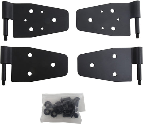 Smittybilt 7641 Black Door Hinges for Half Steel Doors, Set of 4, Black, for 1987-2006 Jeep Wrangler TJ/YJ/LJ