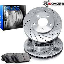 For 2005-2016 Smart Fortwo Front Drill/Slot Brake Rotors Kit + Ceramic Brake Pads