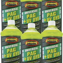 TSI Supercool 27897-6CP Universal Synthetic PAG Oil with U/V Dye, 1 Quart, 6 Pack