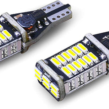 Alla Lighting 912 921 LED Reverse Light Bulbs Extremely Super Bright 4014 30-SMD CANBUS 921 LED Bulbs RV T15 T10 906 W16W Back up, Cargo Lights Replacement, 6000K Xenon White