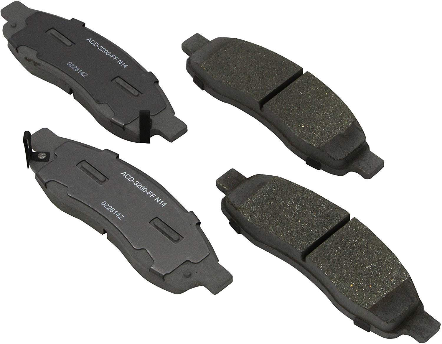 ACDelco 14D1015CH Advantage Ceramic Front Disc Brake Pad Set