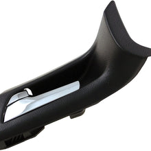 Dorman 82631 Front Driver Side Interior Door Handle for Select Pontiac Models, Black and Chrome