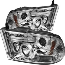 Spyder Auto Dodge Ram 1500 Black Halogen LED Projector Headlight