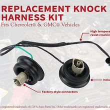 Knock Sensor Wire Harness Kit Replaces 12601822, 917-033 - Fits Chevy Suburban, Chevrolet Silverado, Avalanche, Tahoe GMC Sierra, Yukon, Hummer 4.8, 5.3, 6.0, 2000, 2001, 2002, 2003, 2004, 2005 - 2007