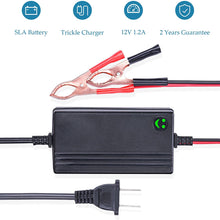 12V to 14.8V Automatic Lead Acid Battery Charger/Maintainer, 1.2A Trickle Charger for car, Truck, Boat, Motorcycle, RV, Lawn Tractor