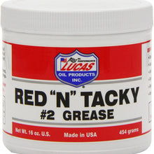 Lucas Oil Red N Tacky Grease - 16 oz tub (10574)